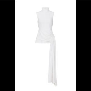 White Tibi Mockneck Top Size 4